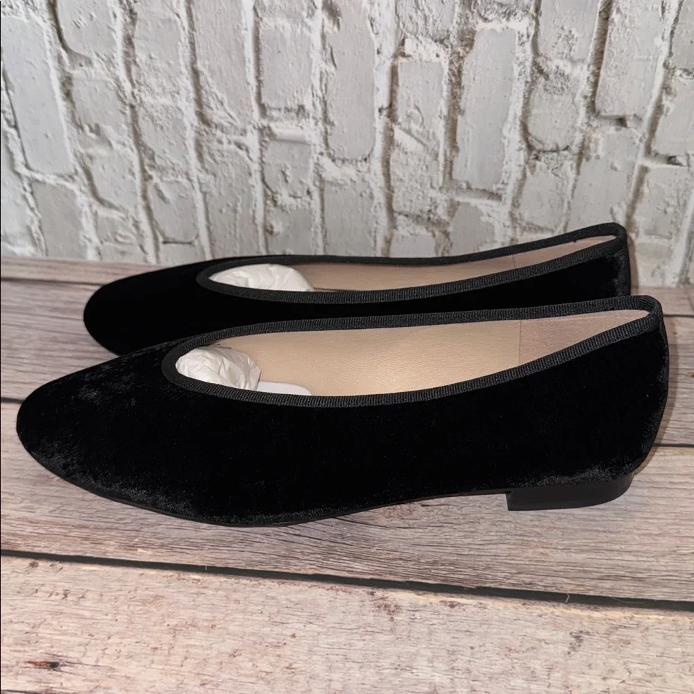 Black Velvet Nina Flats